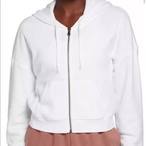 Zip up hoodie crop top